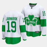 Toronto Maple Leafs #19 Calle Jarnkrok 2024 St. Patricks Alternate White Jersey