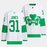 Toronto Maple Leafs #31 Martin Jones 2024 St. Patricks Alternate White Jersey Authentic