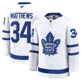 Toronto Maple Leafs #34 Auston Matthews Away Premium Jersey - White
