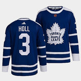 Toronto Maple Leafs #3 justin-holl-blue-2022reverse-retro-2.0-authentic-primegreen-jersey