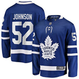 Toronto Maple Leafs #52 Reese Johnson Home Breakaway Jersey - Blue