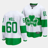 Toronto Maple Leafs #60 Joseph Woll 2024 St. Patricks Alternate White Jersey