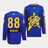 Toronto Maple Leafs #88 William Nylander 2024 NHL All-Star Blue Jersey Style 1