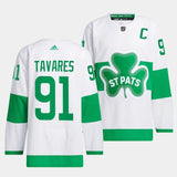Toronto Maple Leafs #91 John Tavares 2024 St. Patricks Alternate Authentic Jersey