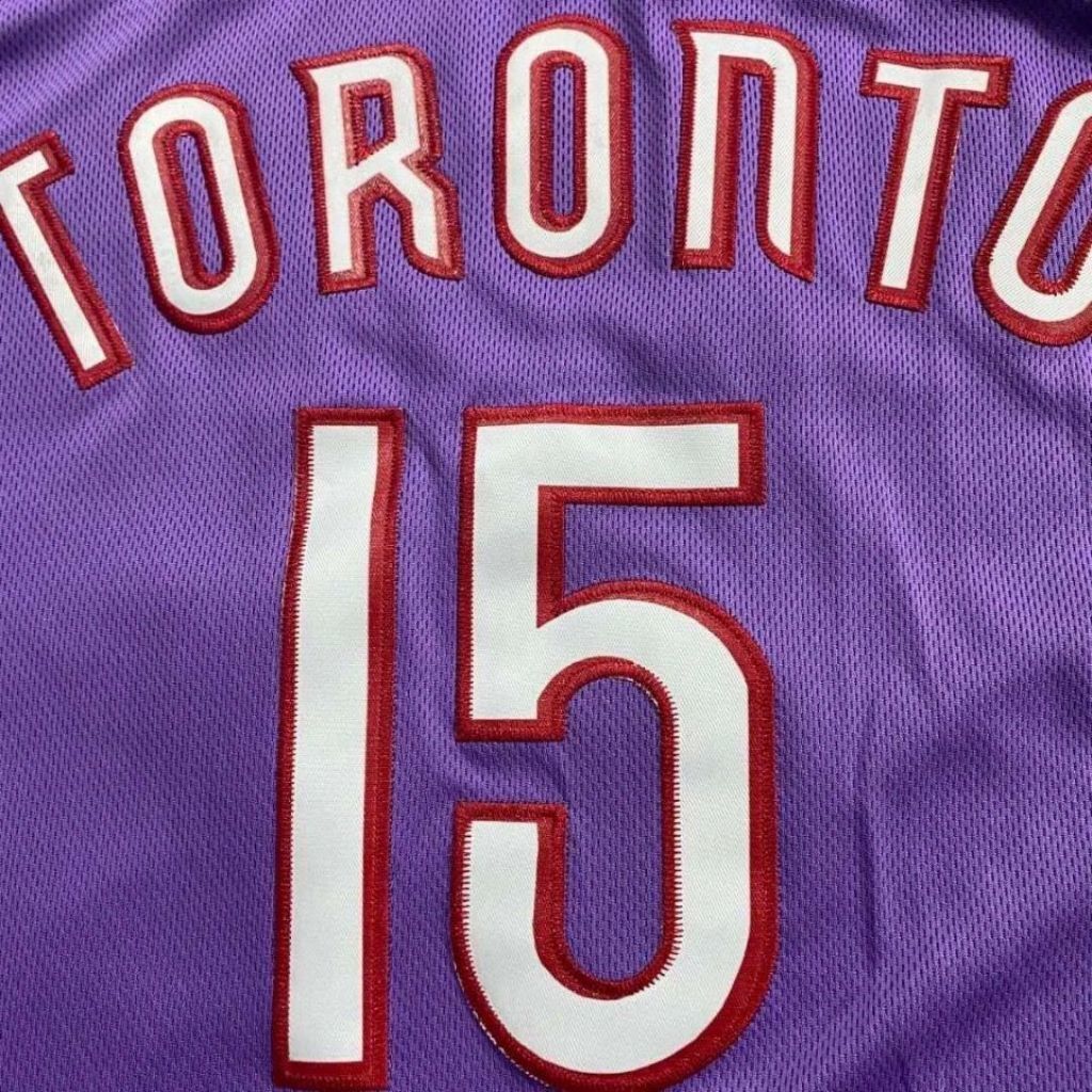 Toronto Raptors 15 carter m&n jersey purpleblack Style 2