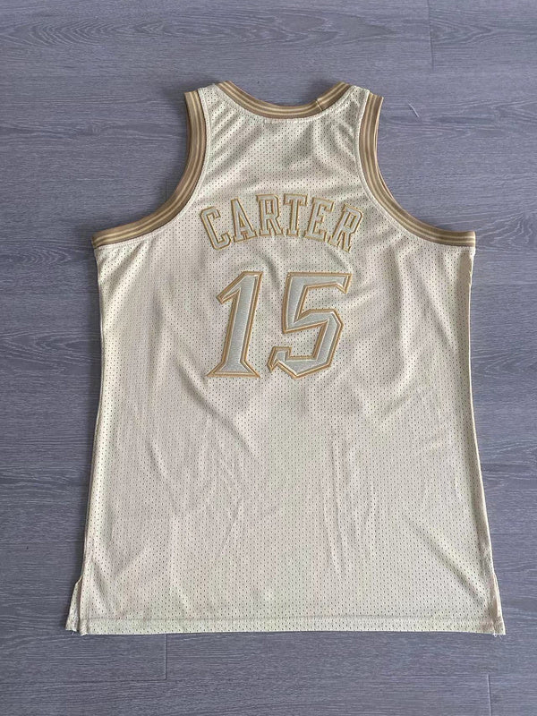 Toronto Raptors #15 Carter 1998-99 authentic jersey gold Style 1