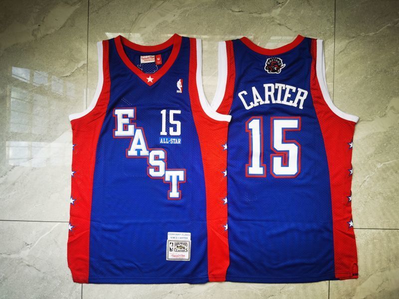 Toronto Raptors #15 Vince Carter 04 All-Star 15 Blue Style 1