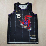 Toronto Raptors #15 Vince Carter Hot Press Raptors 15 Black City Edition s-xxl Style 2