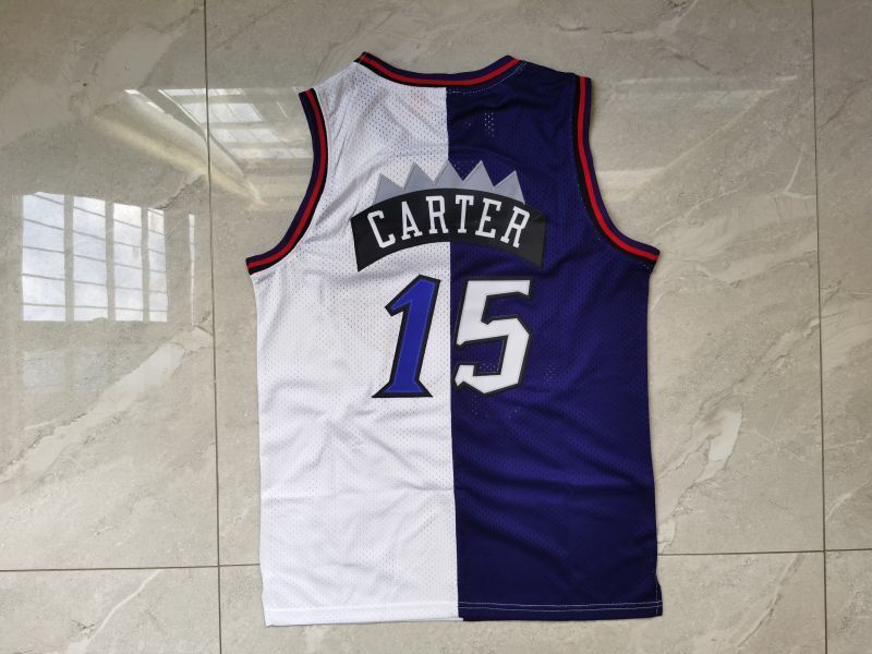 Toronto Raptors #15 Vince Carter Raptors 15 Purple White Style 1