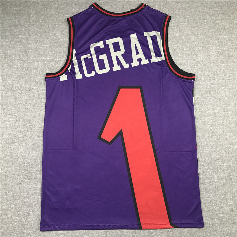 Toronto Raptors #1 Tracy McGrady Raptors 1 Purple Style 1
