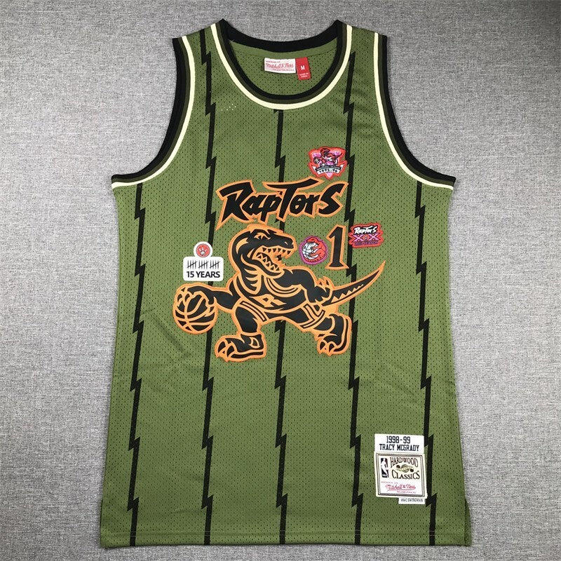 Toronto Raptors #1 Tracy Mcgrday Raptors 1 Green s-xxl Style 2