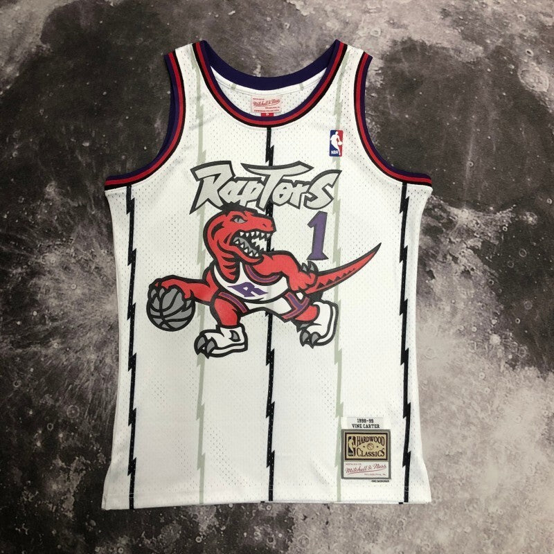 Toronto Raptors #1 Tracy Mcgrday sw Raptors 99 Season White 1 # McGrady Style 2