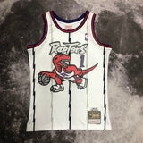 Toronto Raptors #1 Tracy Mcgrday sw Raptors 99 Season White 1 # McGrady Style 2