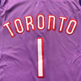 Toronto Raptors #1 mcgrady m&n jersey purpleblack Style 3