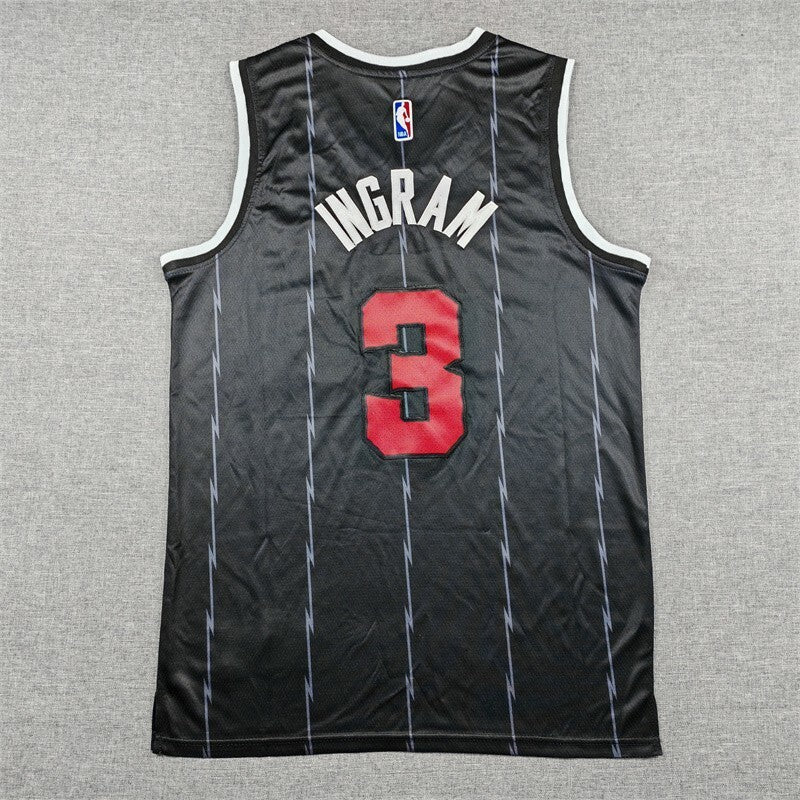 Toronto Raptors #3 Brandon Ingram 26 Raptors 3 Black City Edition Style 1