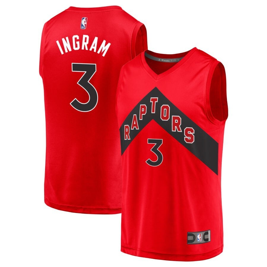 Toronto Raptors #3 Brandon Ingram Red - Icon Edition