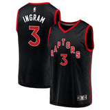 Toronto Raptors #3 Brandon Ingram Statement Edition - Black