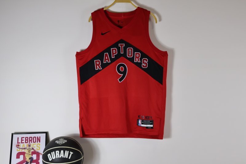 Toronto Raptors #9 RJ Barrett 23 Raptors Red Style 2