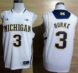 Trey Burke #3 White With Big 10 Logo