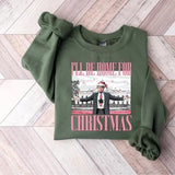 Trumm I'll Be Home for Christmas Sweatshirt, Humorous Trumm Christmas, Santa Trumm Shirt, Gift for Trumm Supporter, Election 2024.