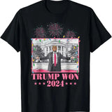 Trump Won Again 2024 Election President 47 th T-Shirt