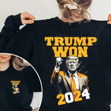 Trump Won Shirt, Make America Great Again T-Shirt for Men - Womenswear, Top Sweatshirt