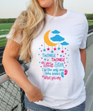 Twinkle Twinkle Little Star T-Shirt, Matching Gender Reveal Party Tee, Unisex Baby Announcement Gift Shirt, Baby Shower Tee