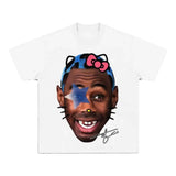 Tyler The Creator Kitty Creator Super Star Rap Hip Hop T Shirt Big Face Cotton Top Menswear