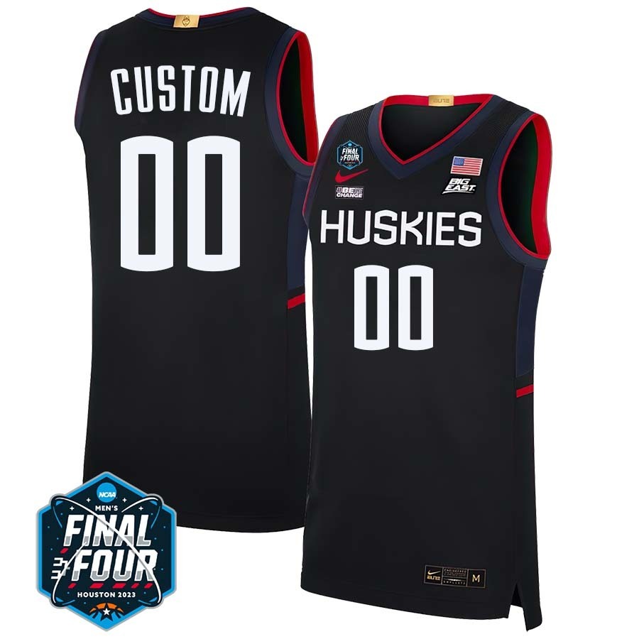 UConn Huskies 2023 Final Four College Basketball Limited Custom Jersey – Black
