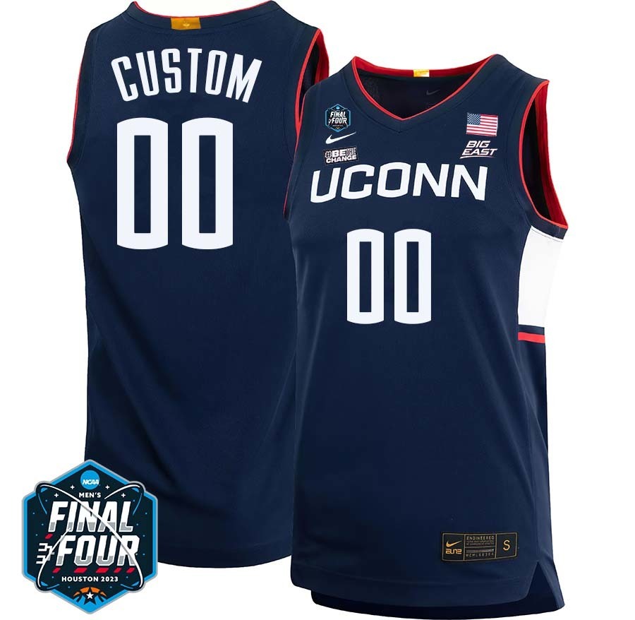 UConn Huskies 2023 Final Four College Basketball Limited Custom Jersey – Navy