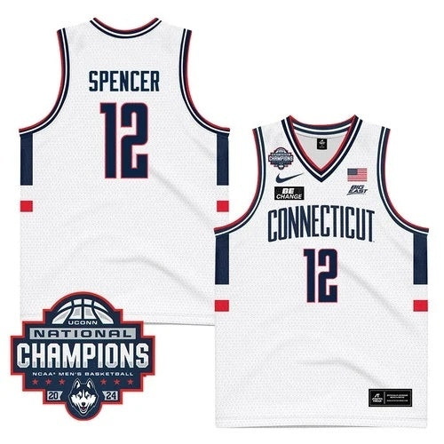 UConn Huskies #12 Cam Spencer 2024 National Champions Patch
