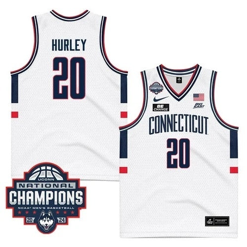 UConn Huskies #20 Andrew Hurley 2024 National Champions Patch