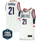 UConn Huskies #21 Adama Sanogo 2023 Final Four College Basketball Limited Jersey – White