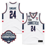 UConn Huskies #24 Youssouf Singare 2024 National Champions Patch