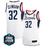 UConn Huskies #32 Donovan Clingan 2023 Final Four College Basketball Limited Jersey – White Home