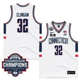 UConn Huskies #32 Donovan Clingan 2024 National Champions Patch