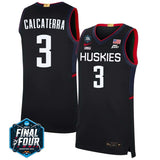 UConn Huskies #3 Joey Calcaterra 2023 Final Four College Basketball Limited Jersey – Black