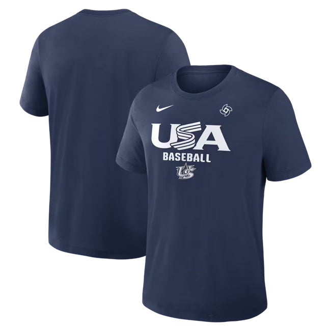 USA Baseball Navy 2026 World Baseball Classic Collection Early Work Dri-FIT Tri-Blend T