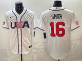USA Baseball #16 Will Smith White 2026 World Baseball Classic 26 World Cup