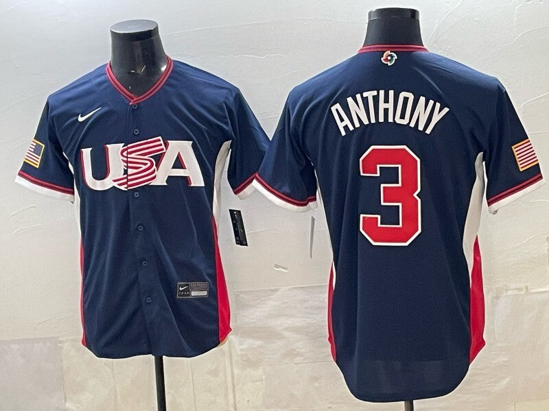USA Baseball #3 Anthony Blue World Baseball Classic 26 World Cup