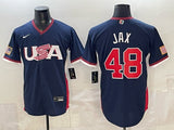 USA Baseball #48 Jax Blue 2026 World Baseball Classic 26 World Cup