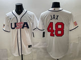 USA Baseball #48 Jax White 2026 World Baseball Classic 26 World Cup