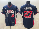 USA Baseball x Undefeated #27 Tarik Skubal Navy 2026 World Baseball 26 World Cup