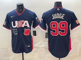 USA Baseball x Undefeated #99 Aaron Judge Navy 2026 World Baseball 26 World Cup