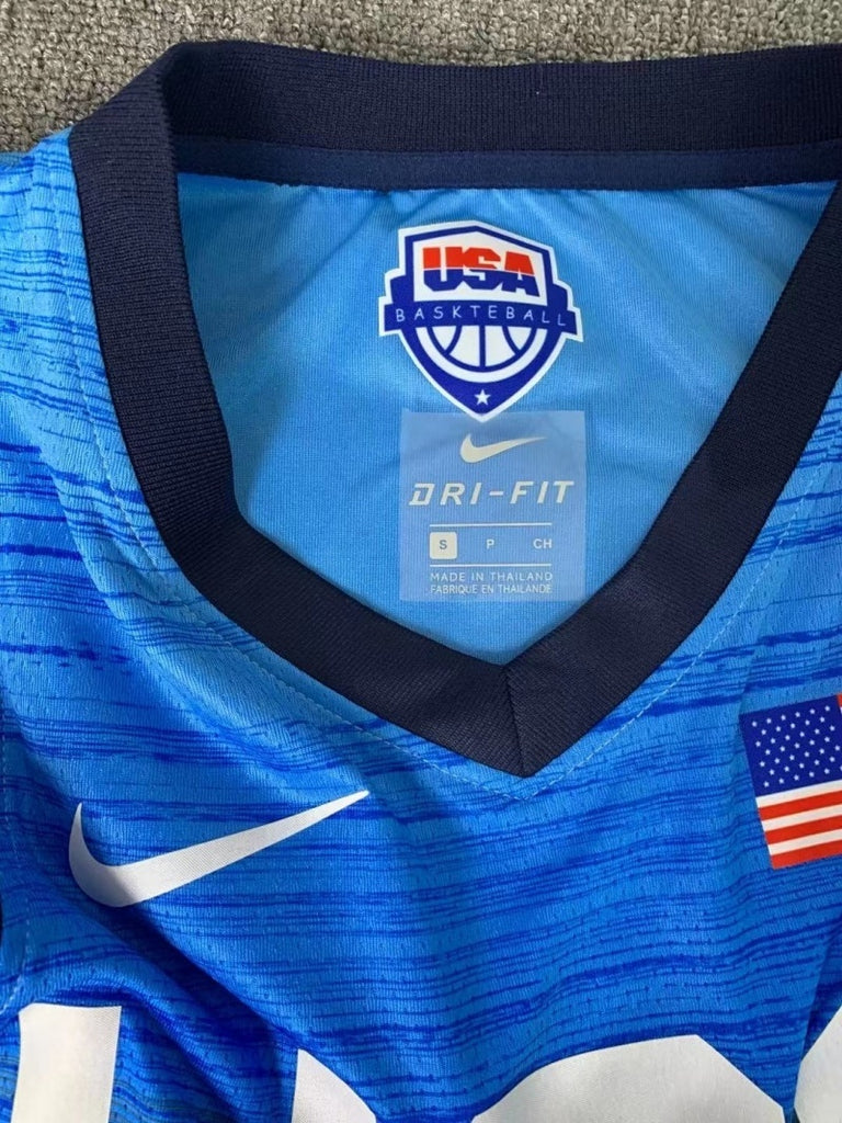 USA Dream Team 14 #7 Durant Tokyo Olympics Team USA Blue Style 3