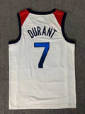 USA Dream Team 14 #7 Durant Tokyo Olympics Team USA White Style 2