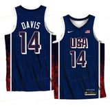USA Team #14 Davis 2024 Paris Olympics Navy Home