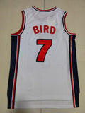 USA #7 Bird Dream Team 1 White 7 Retro s-xxl Style 1