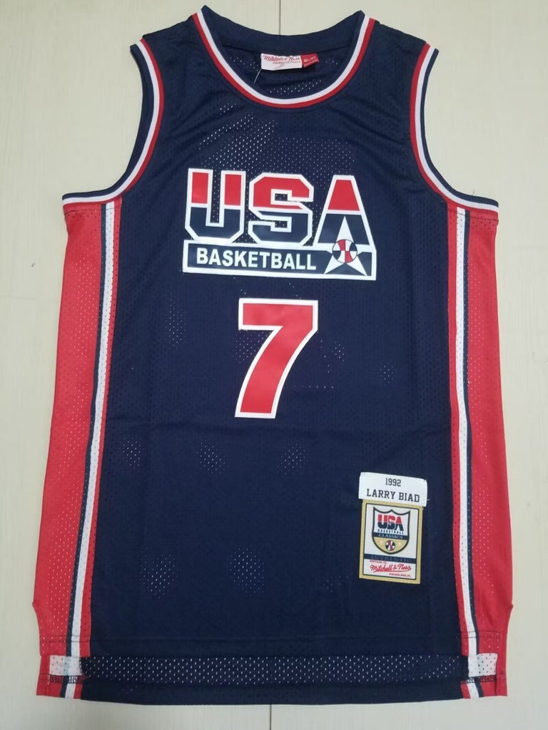 USA #7 Bird Dream Team Blue 7 Retro s-xxl Style 2
