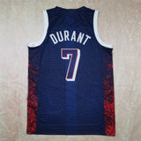 USA #7 Kevin Durant Hot Press Dream Team 16 Navy Striped 6 # s-xxl Style 1 Basketball Jersey